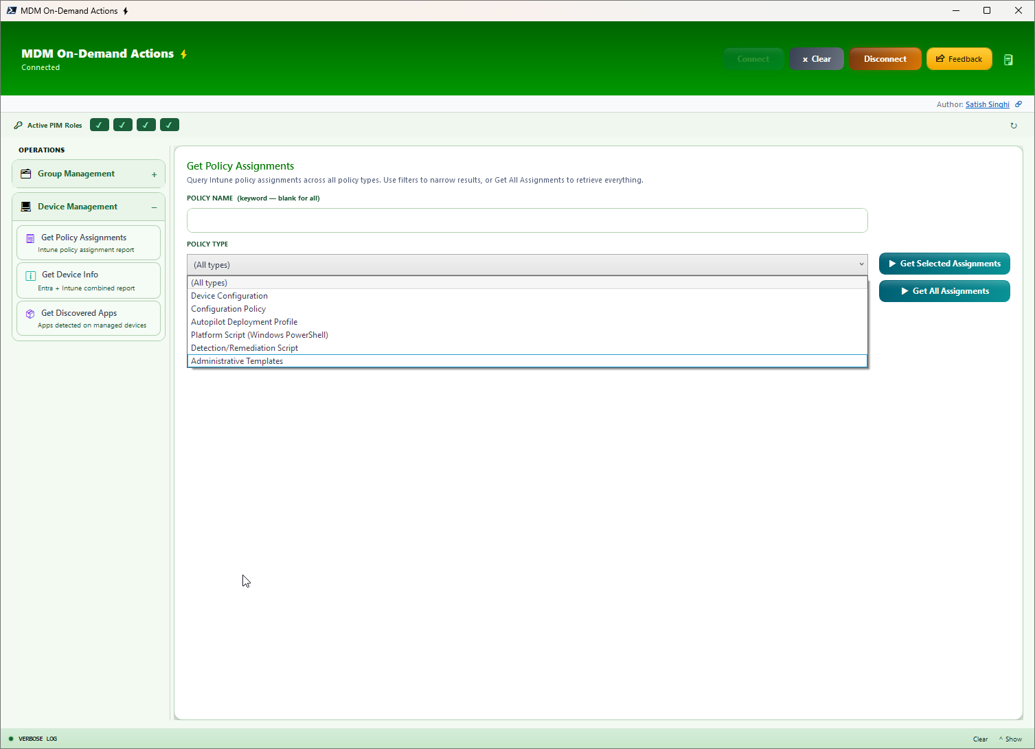 Intune Policy Assignments interface - Part 1
