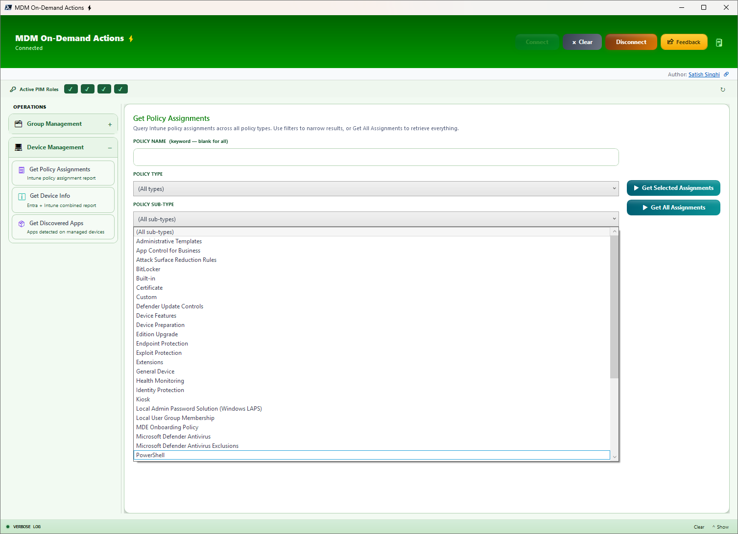 Intune Policy Assignments interface - Part 2